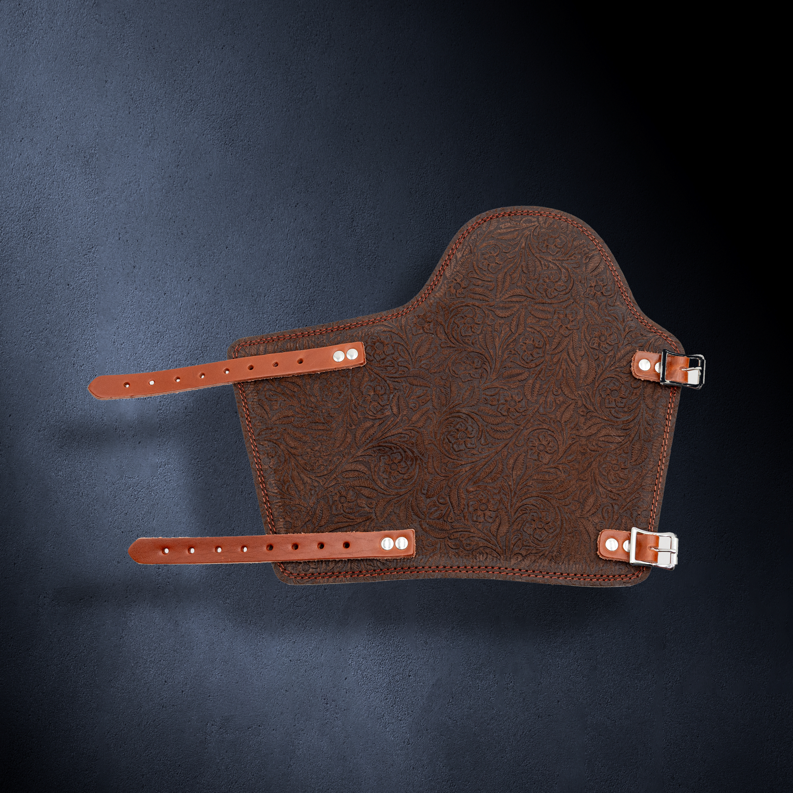 Outlaw Leather - Armpad - Brown Floral Suede